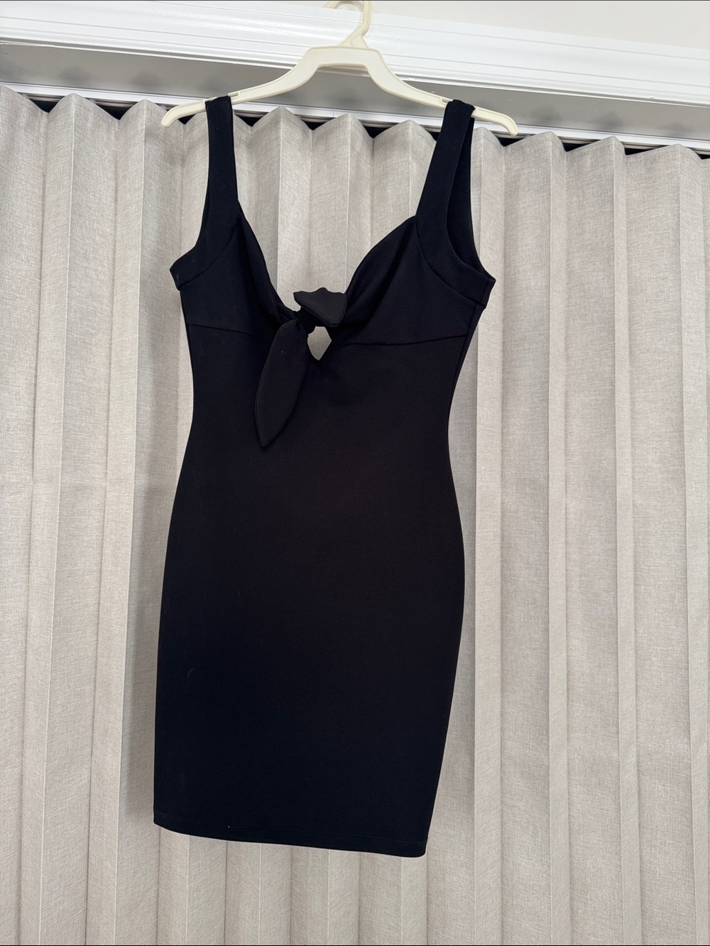 Black mini dress